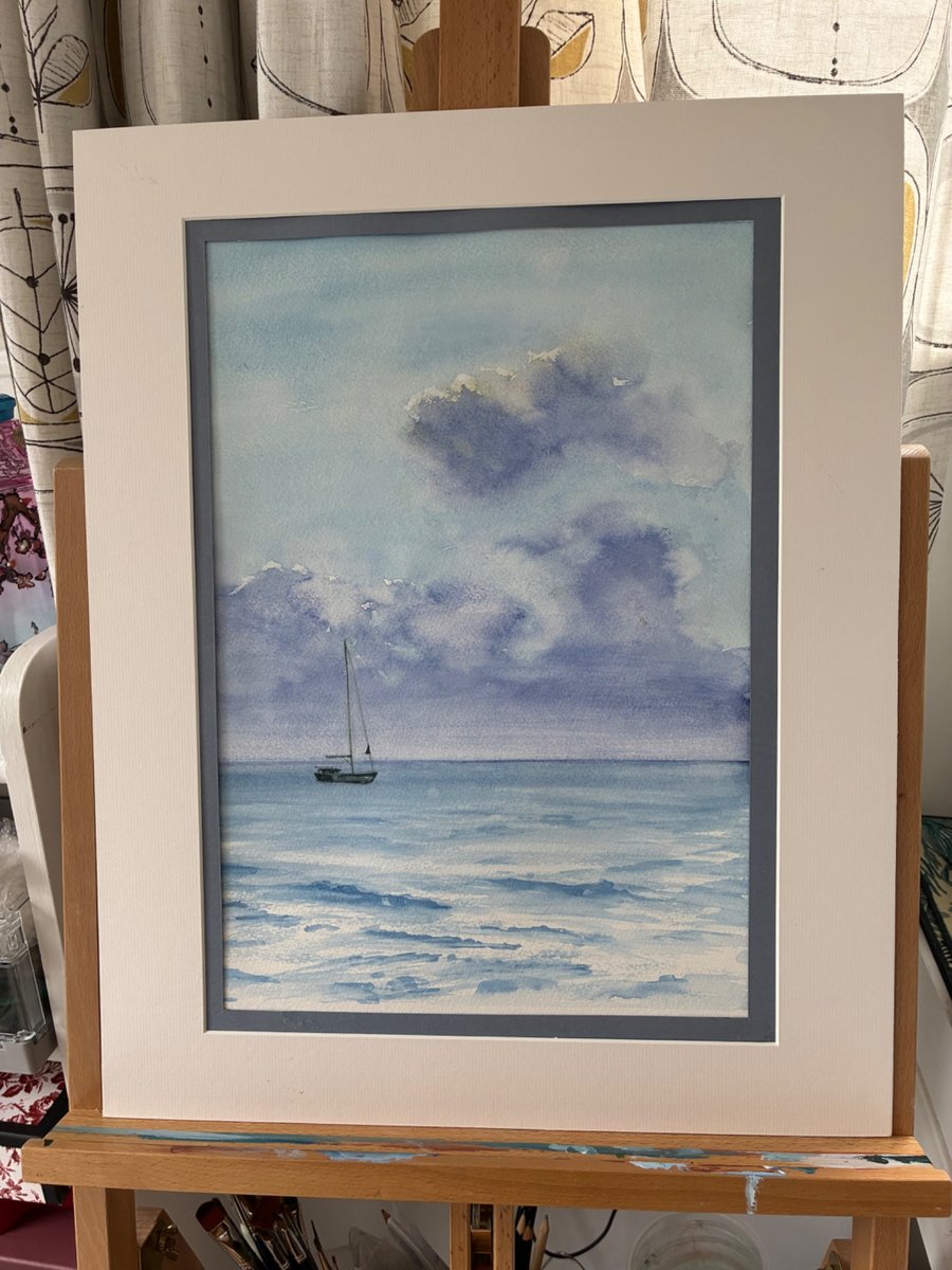 Blue sailing