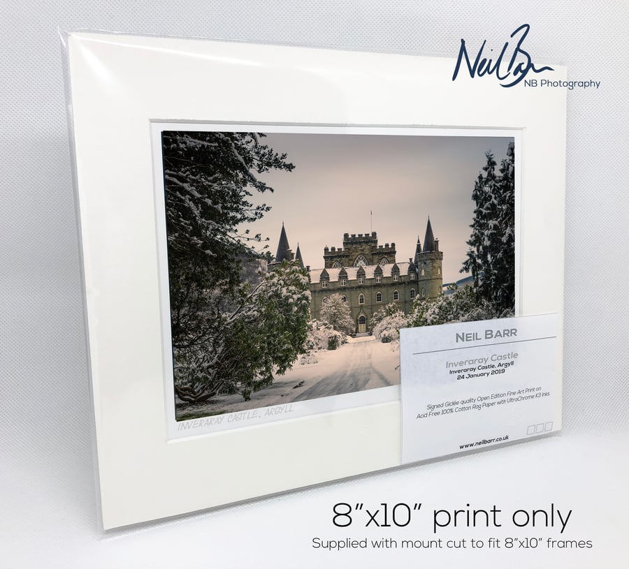Inveraray Castle Argyll Scotland - A5 (10"x 8") Unframed Print