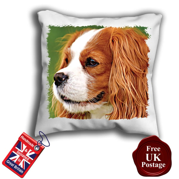 King Charles Spaniel Cover, Spaniel Cushion Cover 