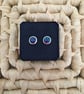 Pretty Round Tri-coloured Earstuds - Image 2