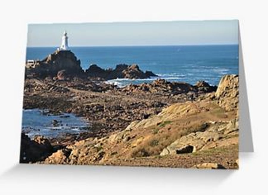 To the lighthouse III Corbiere Jersey - photographic art card notelet
