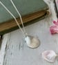 Silver Scallop Shell Necklace – Recycled Fine Silver Small Pendant - Image 3