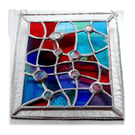Treasure Chest Stained Glass Suncatcher Handmade 001 Abstract