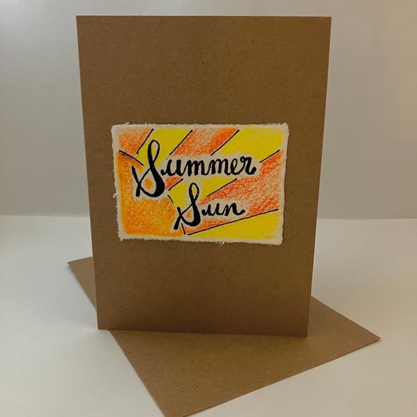 Summer Sun Greetings Card