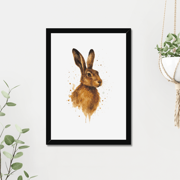 March Hare Watercolour Print - A5 to A3 Giclee Print (Unframed)