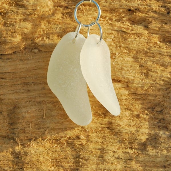 Two together sea glass pendant