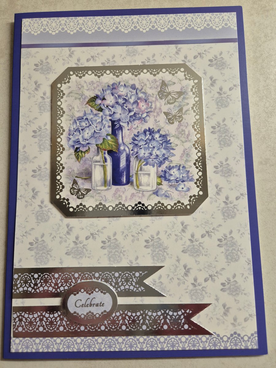 Hunkydory handmade ladies birthday card