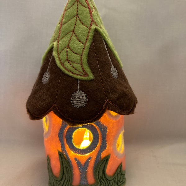 Little tea light fairy house