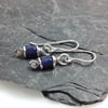 Reels  - silver and Lapis Lazuli earrings