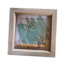 Handcrafted wire sitting hare art