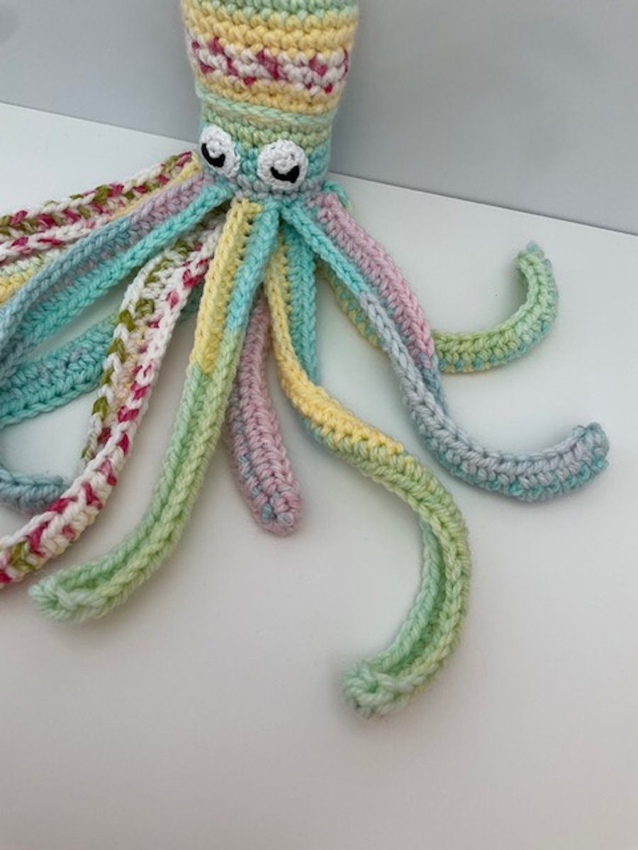 Crochet Squid crochet octopus amigurumi crocheted toy handmade squid