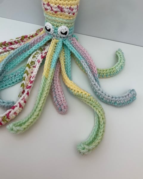 Crochet Squid crochet octopus amigurumi crocheted toy handmade squid
