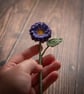 Purple Aster Crochet Bookmark - Midnight Purple - Image 7