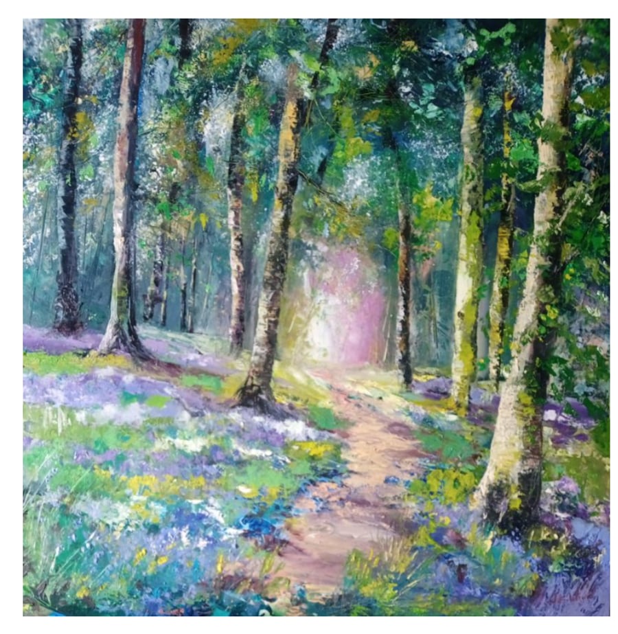 Bluebell Path limited edition signed print 