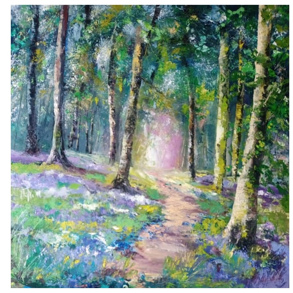 Bluebell Path limited edition signed print 