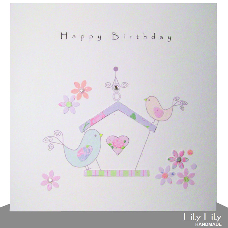 Birthday Card - Birdhouse