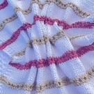  Striped baby blanket in 100% cotton 