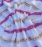  Striped baby blanket in 100% cotton 