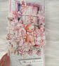 Pink Gingerbread Christmas Card - (112) Handmade Layered Card - Image 6