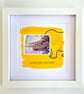 Rhino; framed image, mounted and printed on card and photographic paper - Image 1