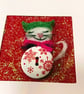Whimsical Pussy Cat Christmas Card. - Image 3