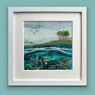 Original Landscape Painting-Nearly There Trees-Inspired by Cornwall