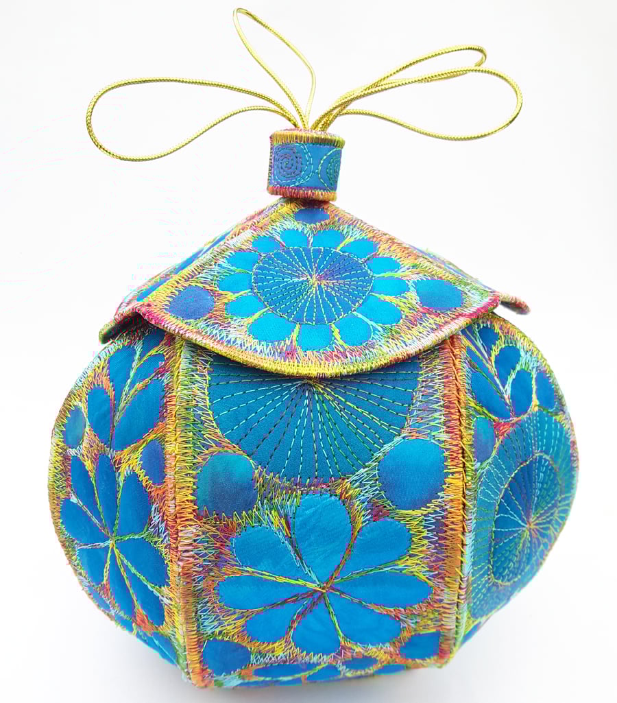 Textile Treasure Lidded Vessel