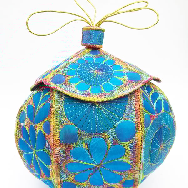 Textile Treasure Lidded Vessel