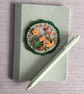 Hand Embroidered Garden Dog Notebook and Pen Set - Image 3