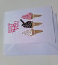 Any occasion card. Just for you card,  ice cream card. Birthday card.  Ref 014.  - Image 7