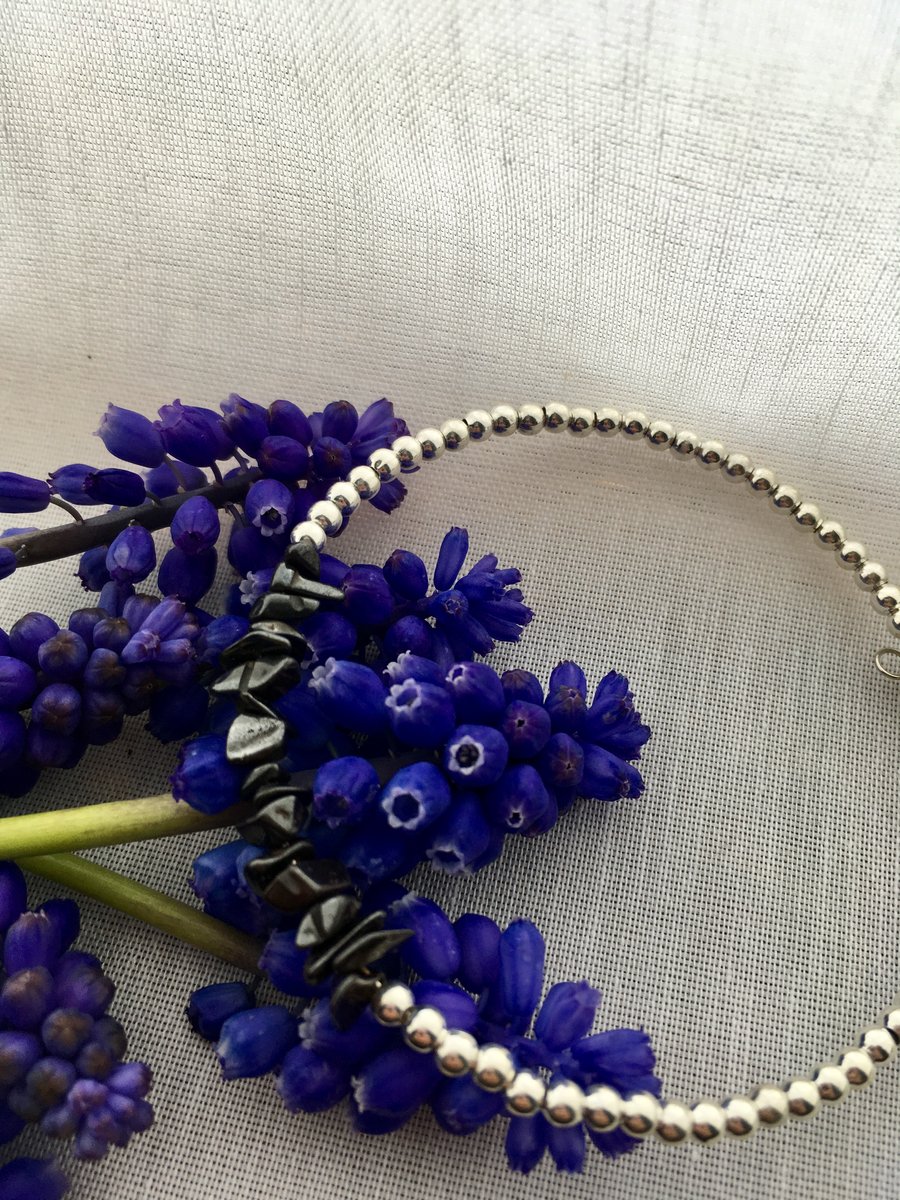 Haematite stacking bracelet