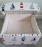 Storage Footstool Fryetts Bees Natural Fabric Pouffe Footstall Bumble Honey  - Image 8