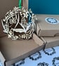 Personalised double-layered wooden spring wreath (butterflies) - Image 3