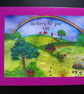 A5 art print pet bereavement card: Over Rainbow Bridge 