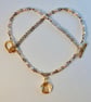 Pearl & Agate Necklace With Crystal Scallop Pendant, June Birthday, Gift For Her - Image 6