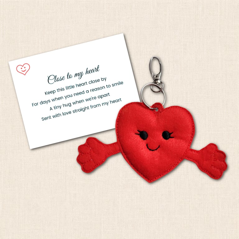Heart Pocket Hug - Cute Love and Support Pocket Pal
