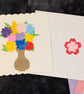(Free UK Delivery)3D Origami Flower Bouquet Card - Bottle of Flowers  - Image 2
