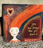 SALE! Original 12" painted canvas panel "You are stronger than you know" - Image 2