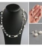 Cream Pearl Jewellery Set - Cream Floating Pearl Bridesmaid Gifts - Wedding - Image 1