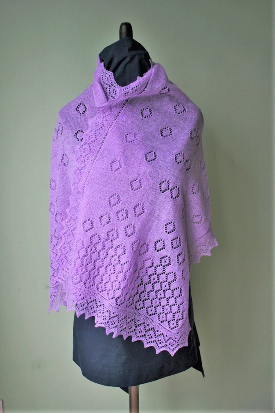 Lilac Merino Wool Scarf