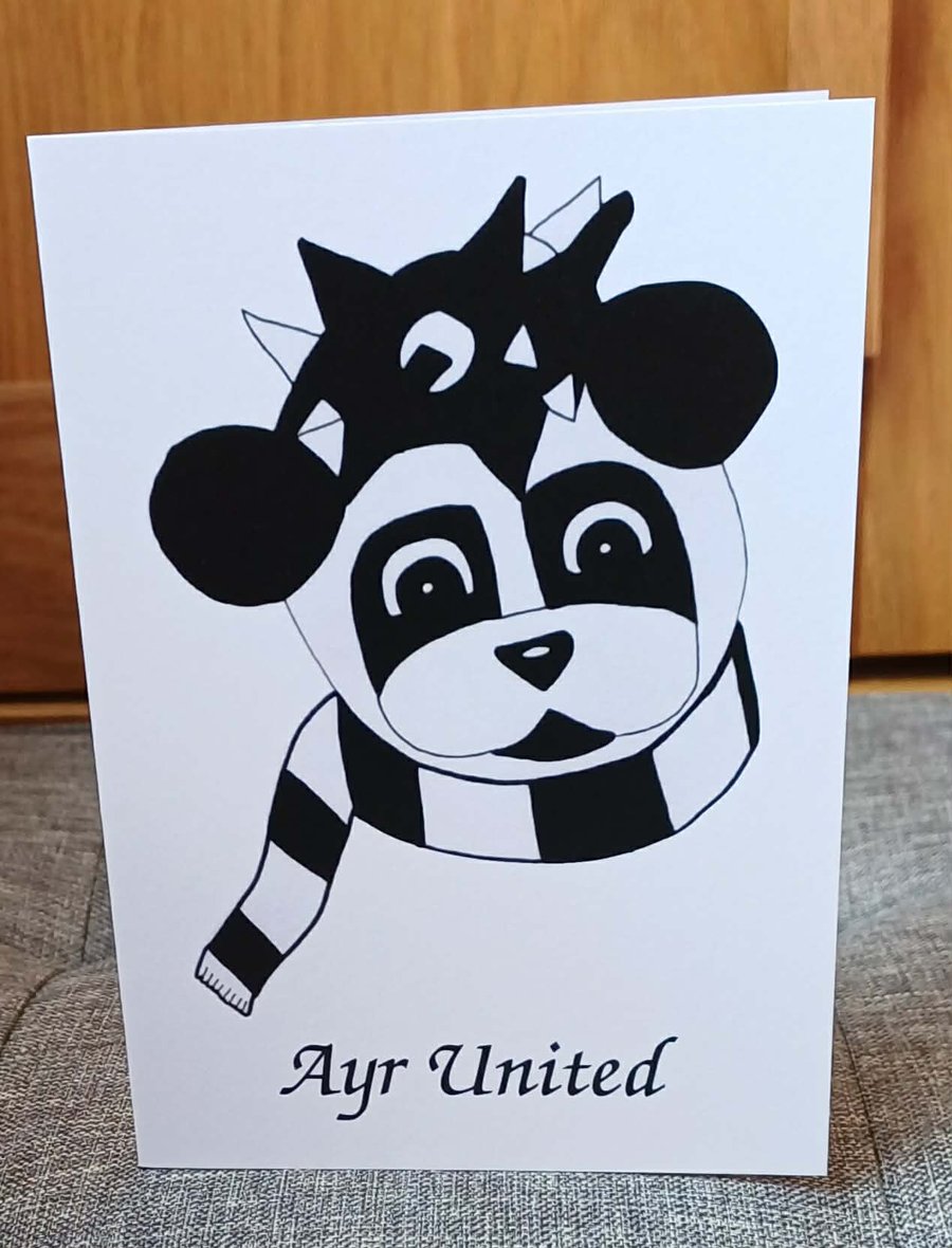 A6 Panda & Ayr United Greeting Card