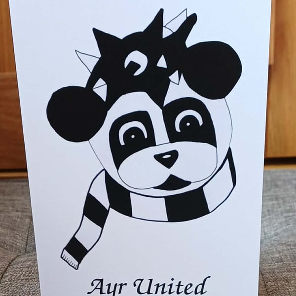 A6 Panda & Ayr United Greeting Card