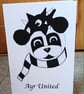 A6 Panda & Ayr United Greeting Card