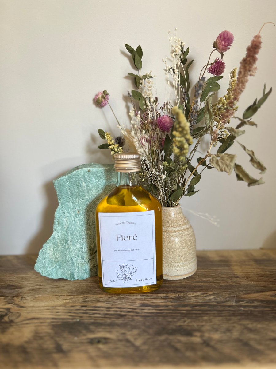 Reed Diffuser, Aromatherapy Diffuser, Essential Oils, Jasmine and Red Mandarin 