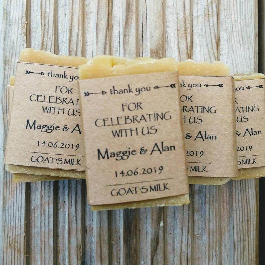 Personalised Soaps, Handmade Wedding Soaps, Party Favours