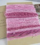 Large Cochineal Natural Dye Rose Pink Textured Thread Pack - Image 3