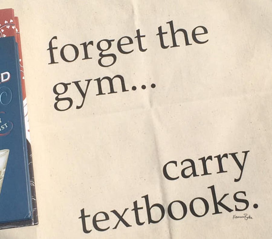 3 for 2 Funny Cotton Tote Book Bag For Students, Teachers, Bookworms