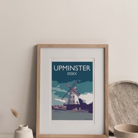 Upminster, Essex TURQUOISE BLUES Giclee Travel Print