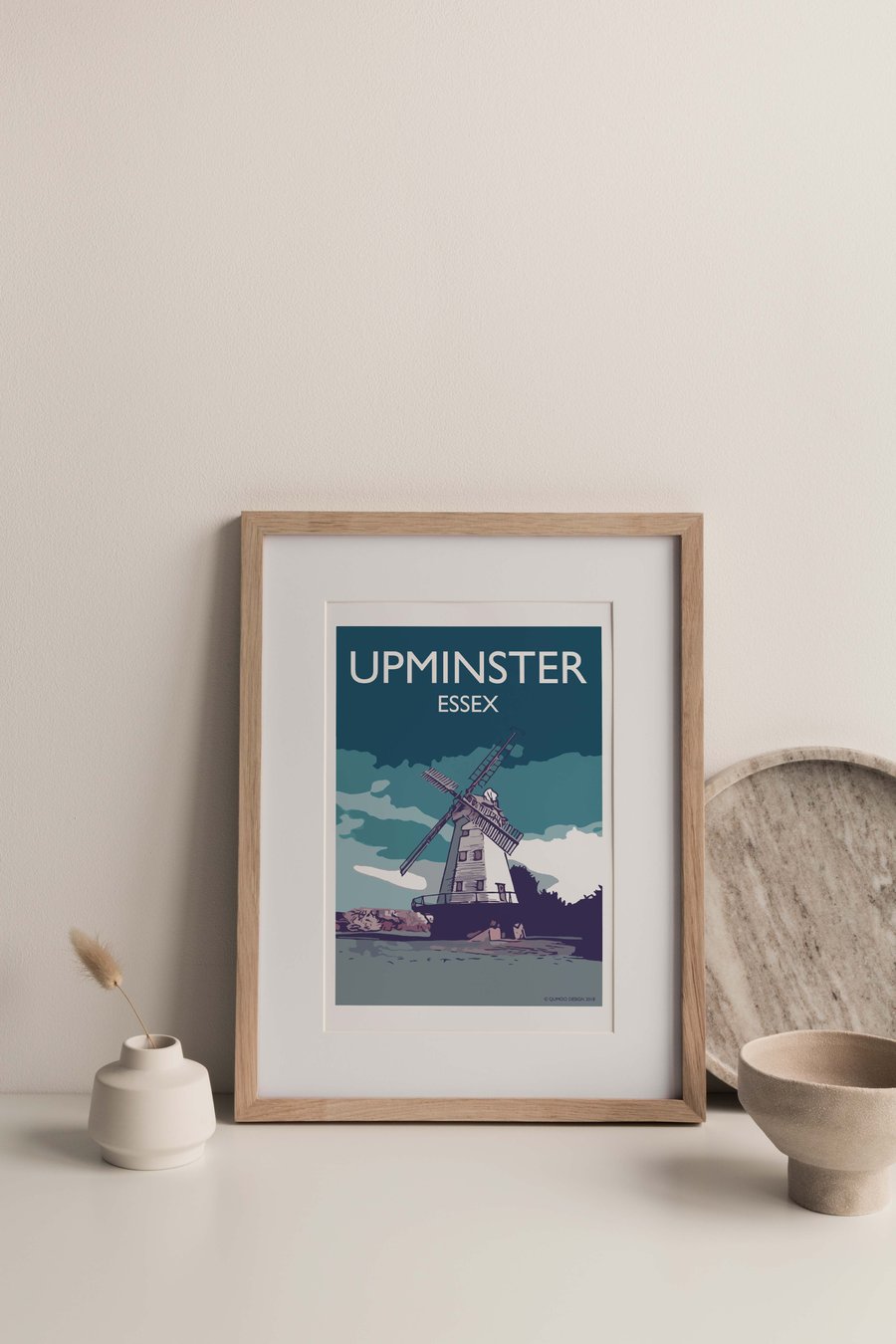 Upminster, Essex TURQUOISE BLUES Giclee Travel Print