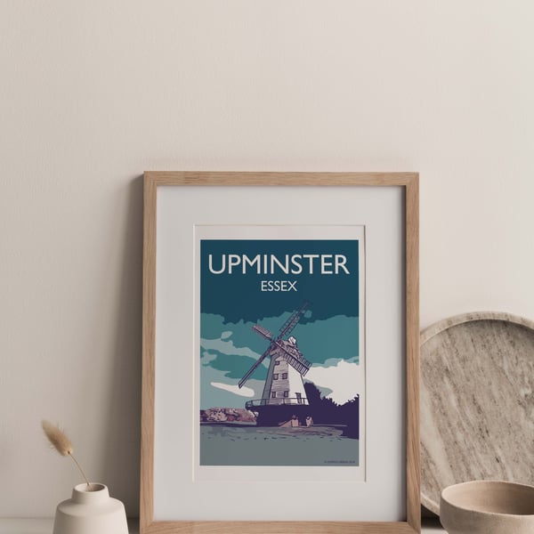 Upminster, Essex TURQUOISE BLUES Giclee Travel Print